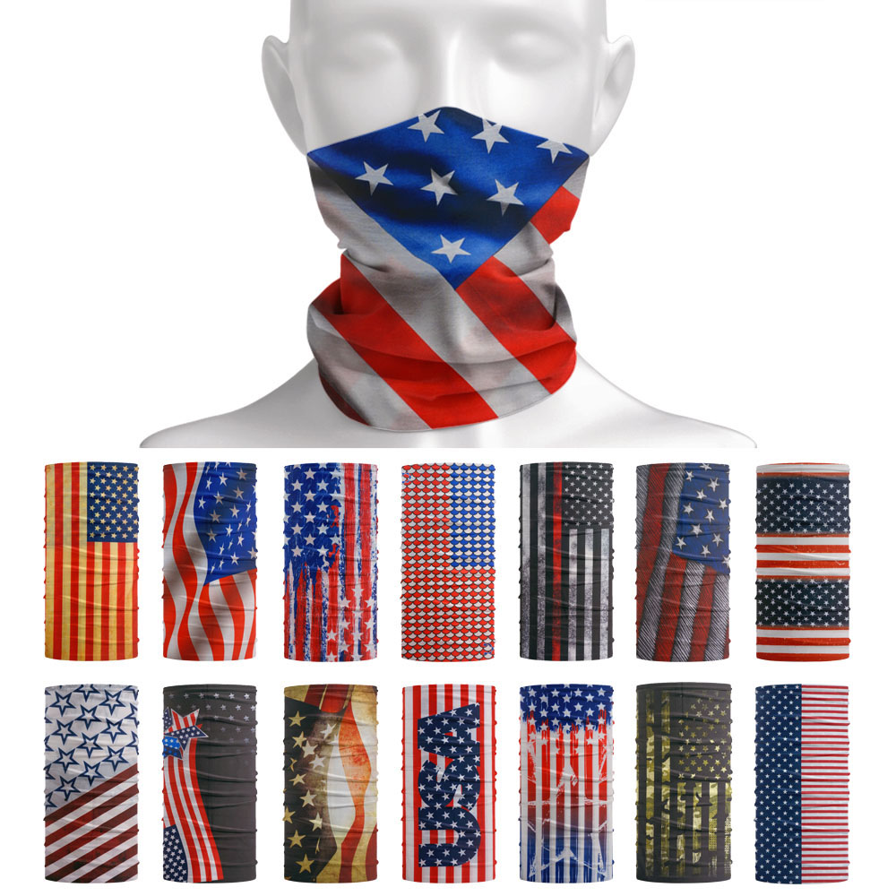 Gear In Cycling - USA Flag Pattern Sun Protective Scarf
