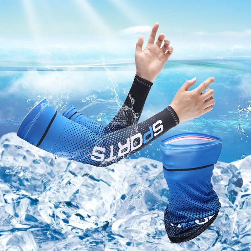 Cycling Glove - 2Pcs Set Sun UV Protection Long