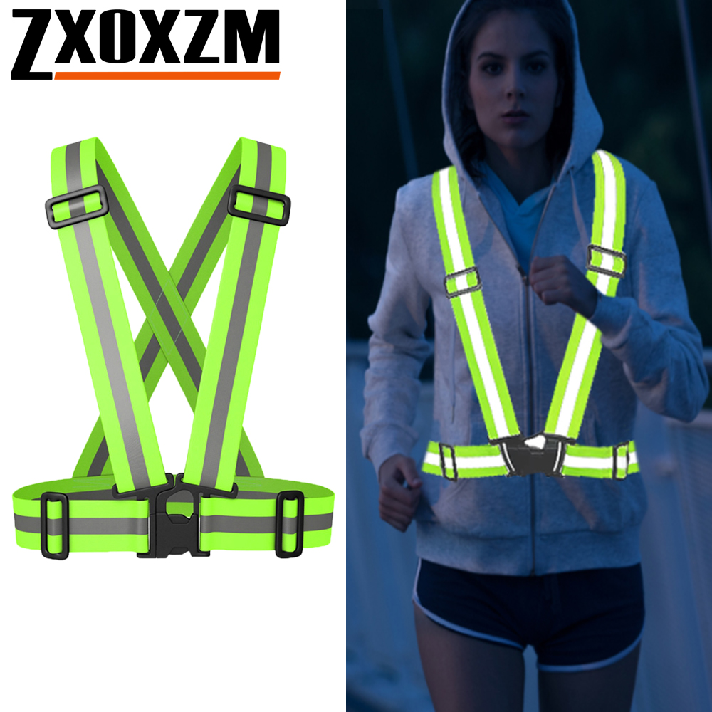 Cycling Gear Vest - 1Pcs Night Running Vest High Visibility