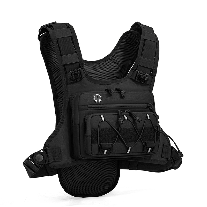 Cycling Gear Vest - Tactical Bag Front Chest Rig Vest