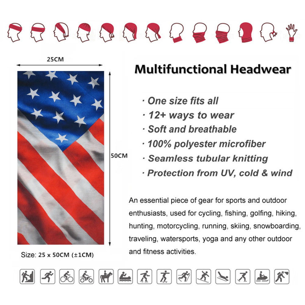 USA Flag Pattern Sun Protectiv - Gear In Cycling ulasan dan harga
