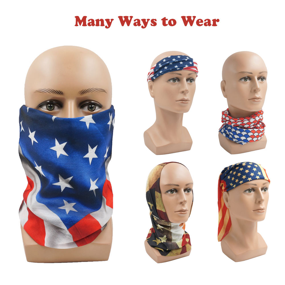 USA Flag Pattern Sun Protectiv - Gear In Cycling ulasan dan harga