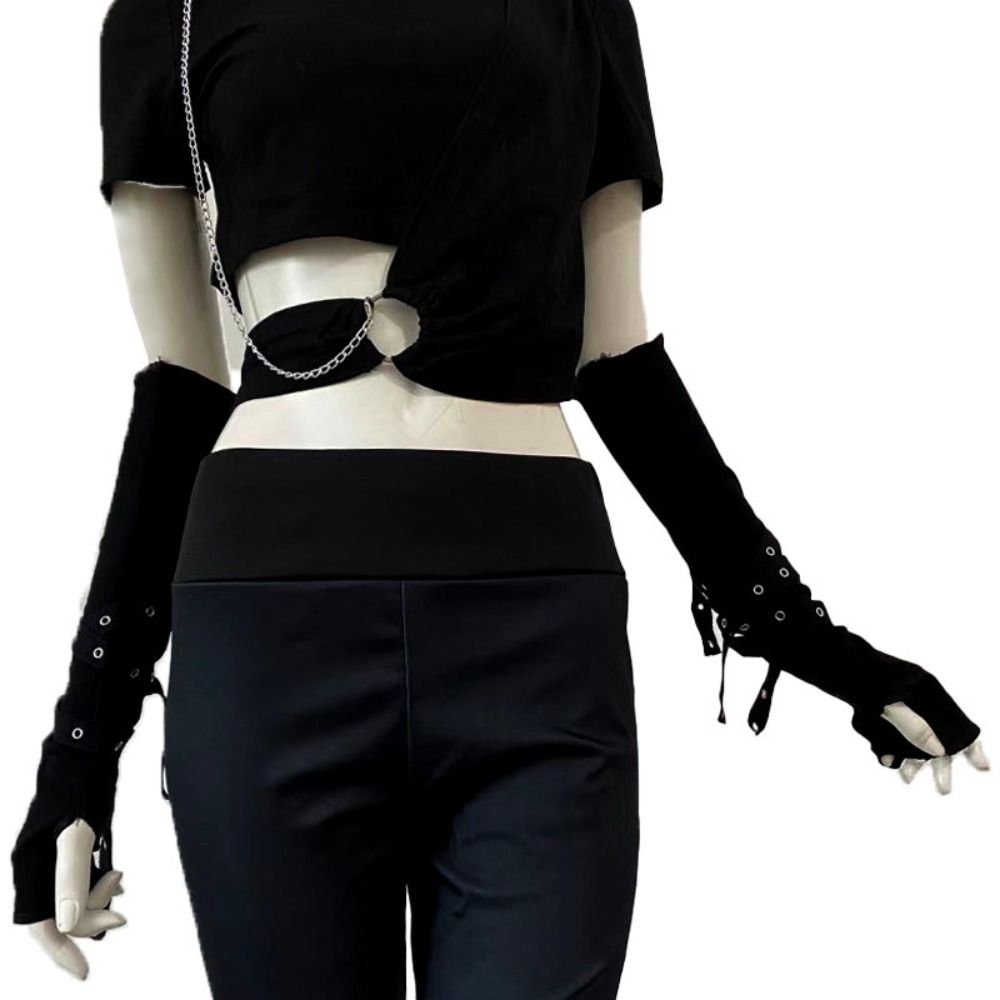 Gothic Style Half-fingered Got - Cycling Glove ulasan dan harga