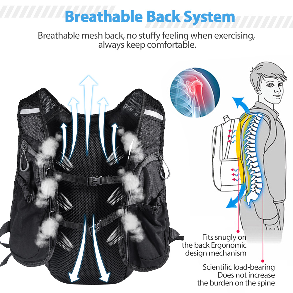 Running Backpack Vest With Wat - Cycling Gear Vest ulasan dan harga