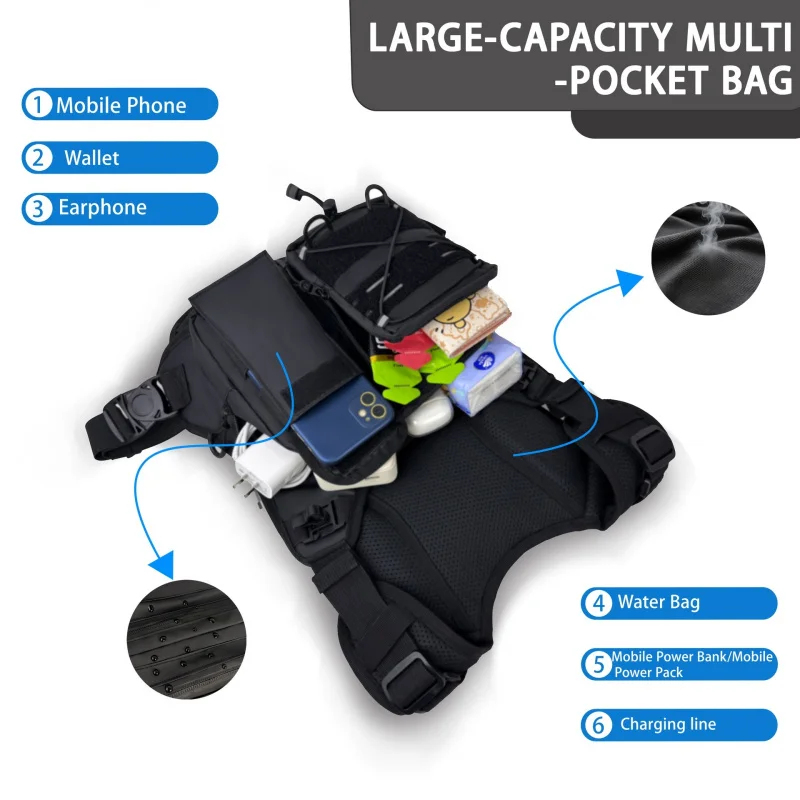 ​High-Quality Tactical Vest Ch - Cycling Gear Vest ulasan dan harga