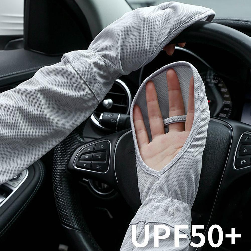Solid Color Large Ice Silk Glo - Cycling Glove ulasan dan harga