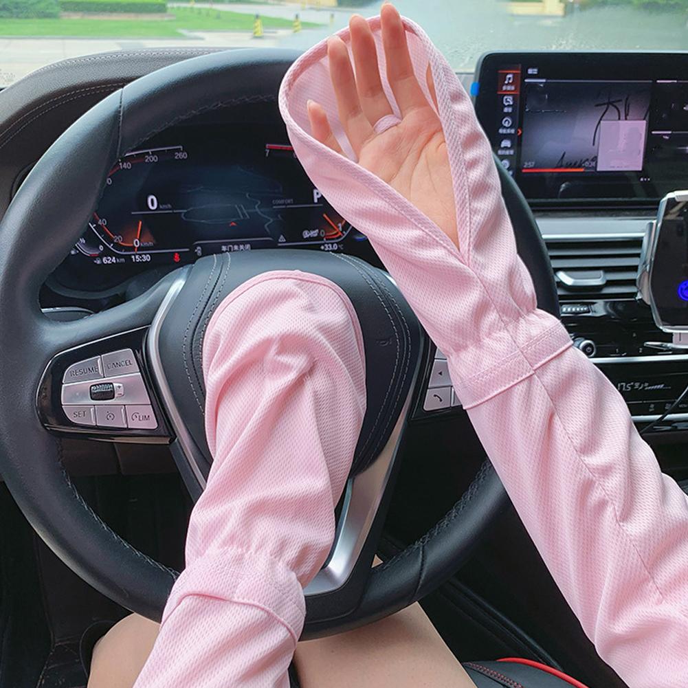 Solid Color Large Ice Silk Glo - Cycling Glove ulasan dan harga