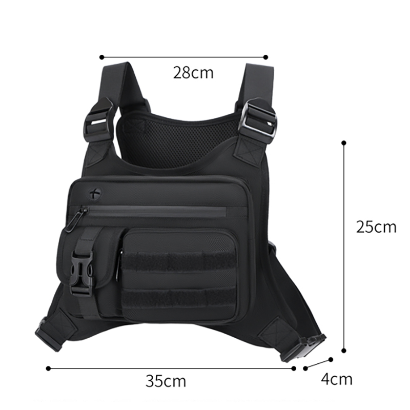 Tactical Chest Rig Bag Men Wat - Cycling Gear Vest ulasan dan harga