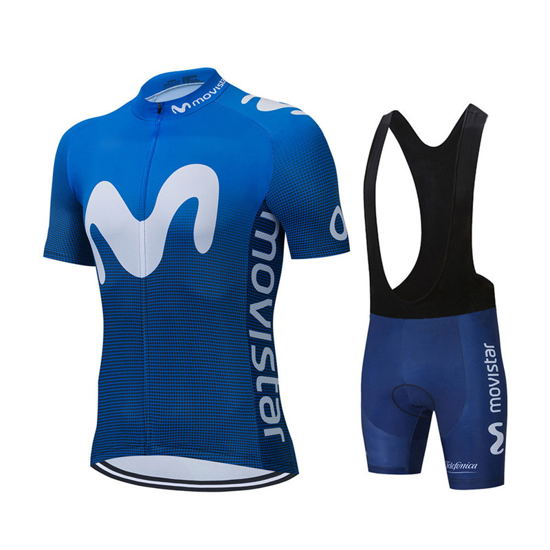 New Summer Movistar Team Cycli - Cycling Gear Brands ulasan dan harga