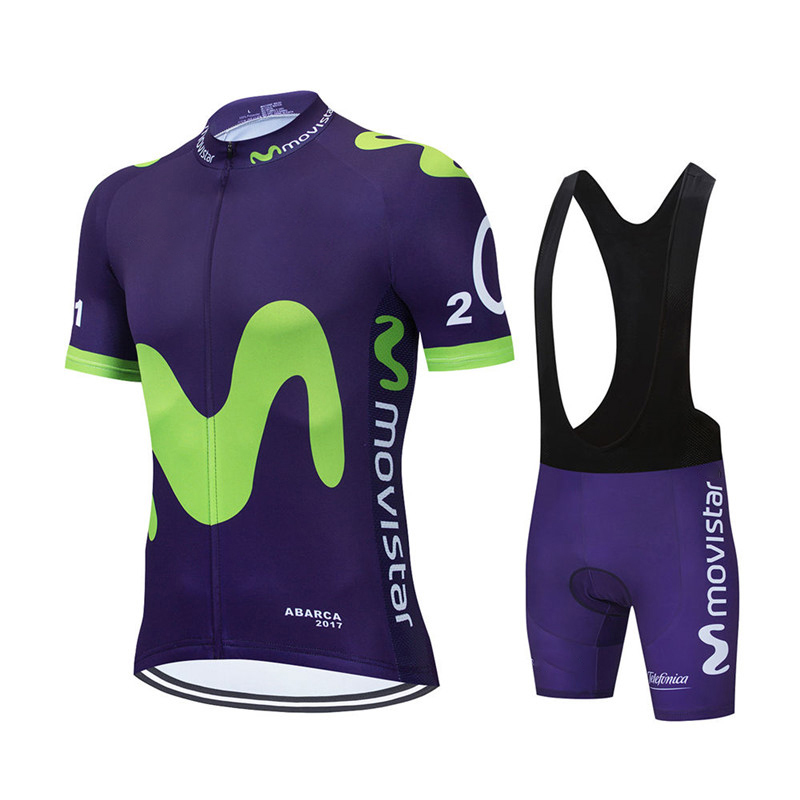 New Summer Movistar Team Cycli - Cycling Gear Brands ulasan dan harga