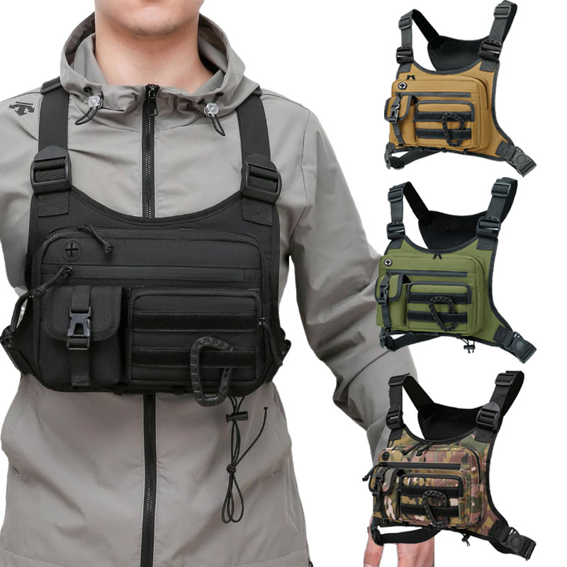 Tactical Chest Bag Men's Vest  - Cycling Gear Vest ulasan dan harga