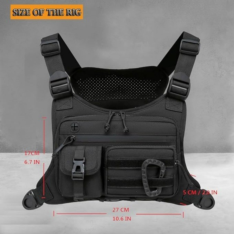 Tactical Chest Bag Men's Vest  - Cycling Gear Vest ulasan dan harga