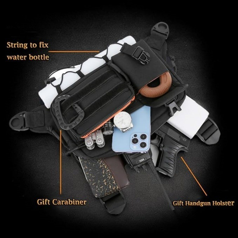 Tactical Chest Bag Men's Vest  - Cycling Gear Vest ulasan dan harga