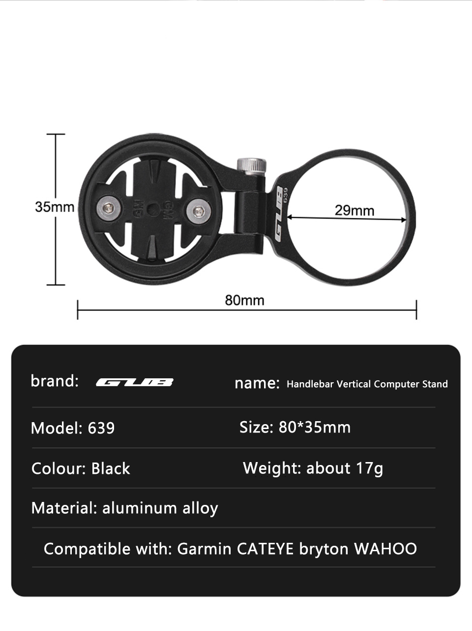 GUB 639 Bike Computer Stem Top - Cycling Gear Mount ulasan dan harga