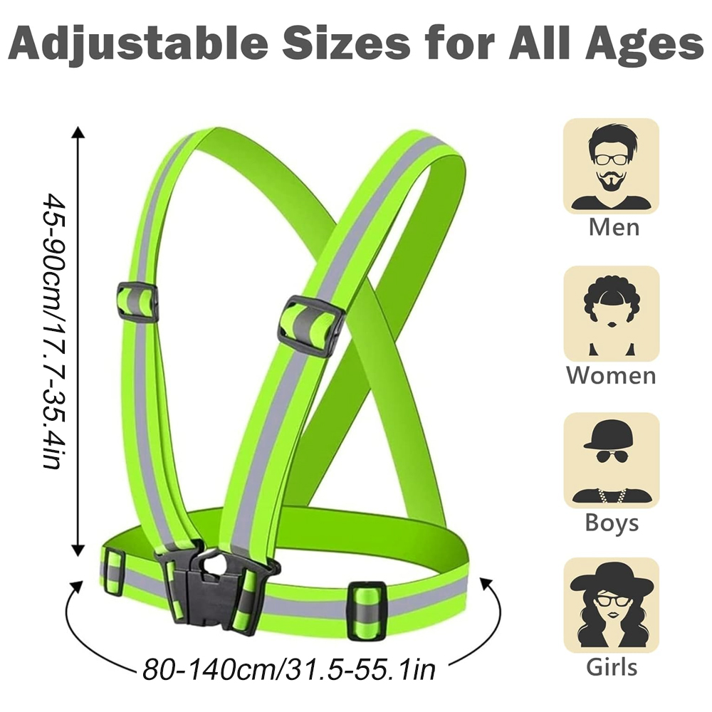 1Pcs Night Running Vest High V - Cycling Gear Vest ulasan dan harga