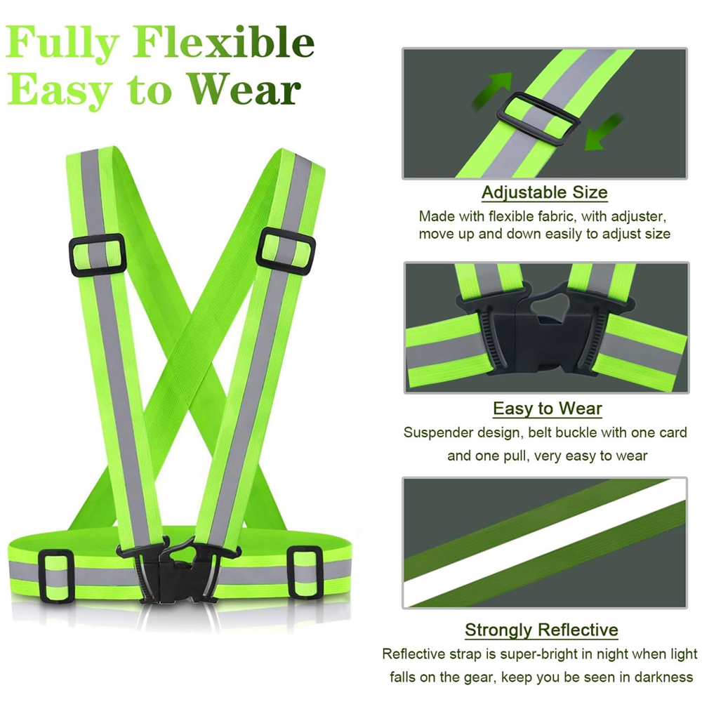 1Pcs Night Running Vest High V - Cycling Gear Vest ulasan dan harga