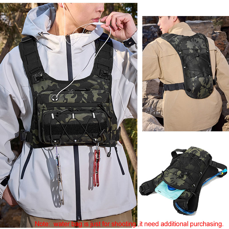 Tactical Bag Front Chest Rig V - Cycling Gear Vest ulasan dan harga