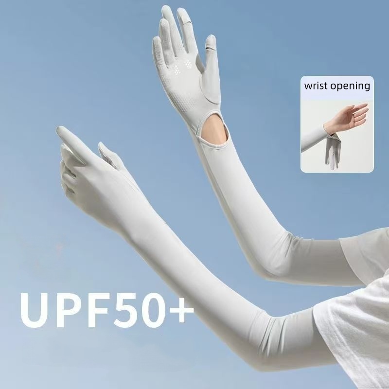 UPF50+ Ice Silk Sun Protection - Cycling Glove ulasan dan harga