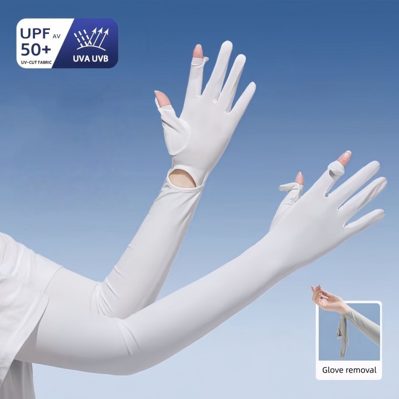 UPF50+ Ice Silk Sun Protection - Cycling Glove ulasan dan harga